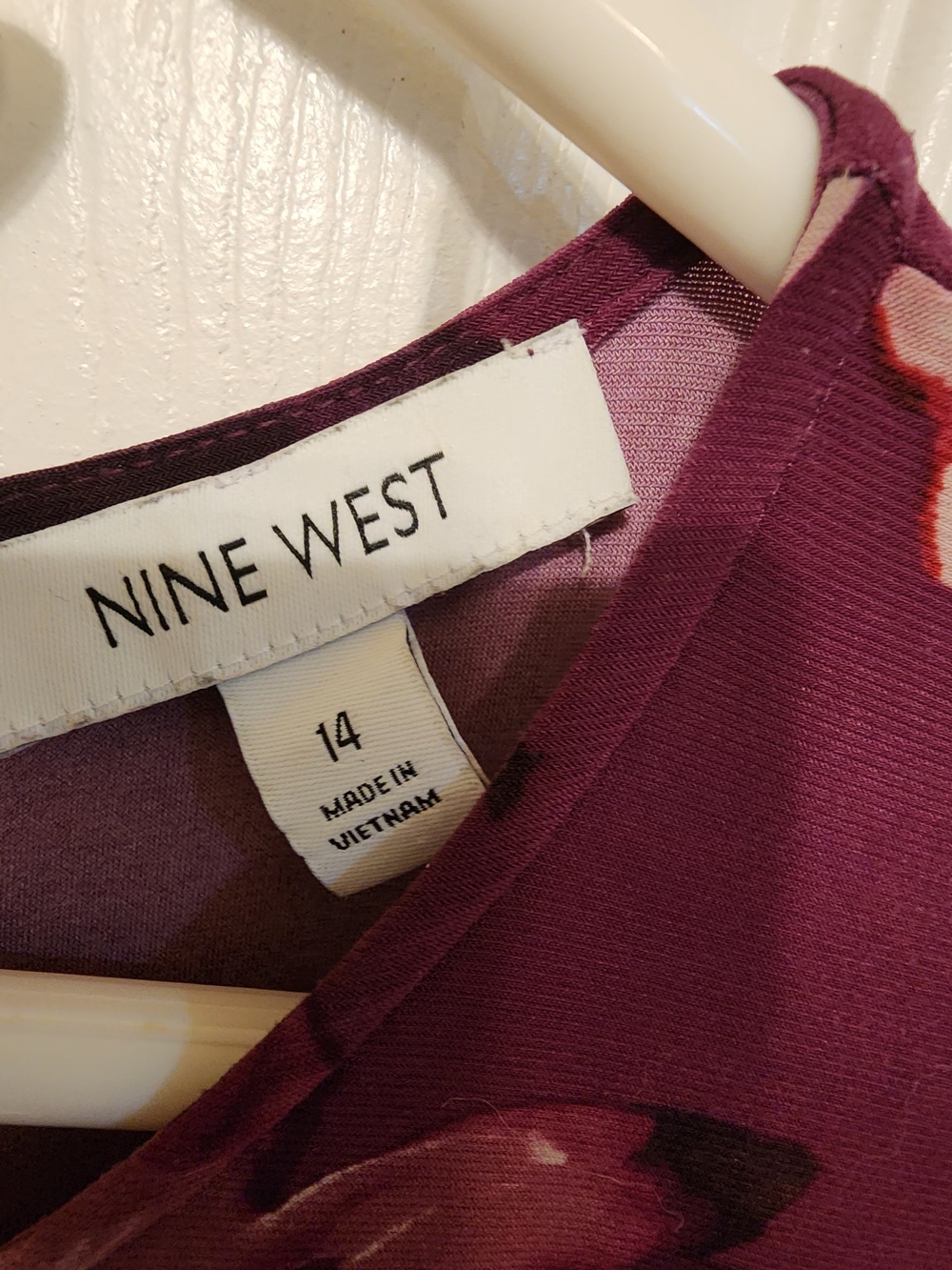 Nine West Size 14 Above The Knee Dress With Semi Sheer Sleeves - Picture 3 of 4